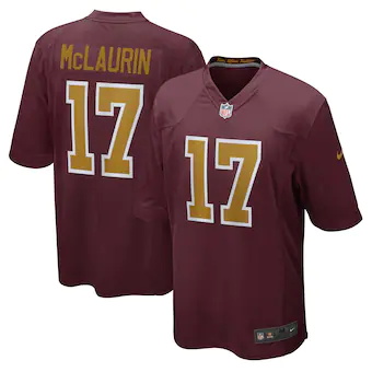 mens nike terry mclaurin burgundy washington football t